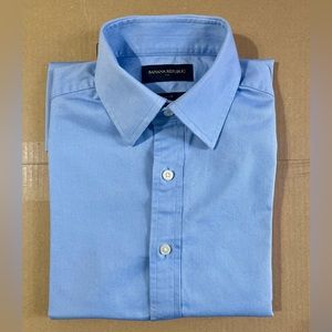 Banana Republic Men’s Dress Shirt XS Light Blue Slim Fit